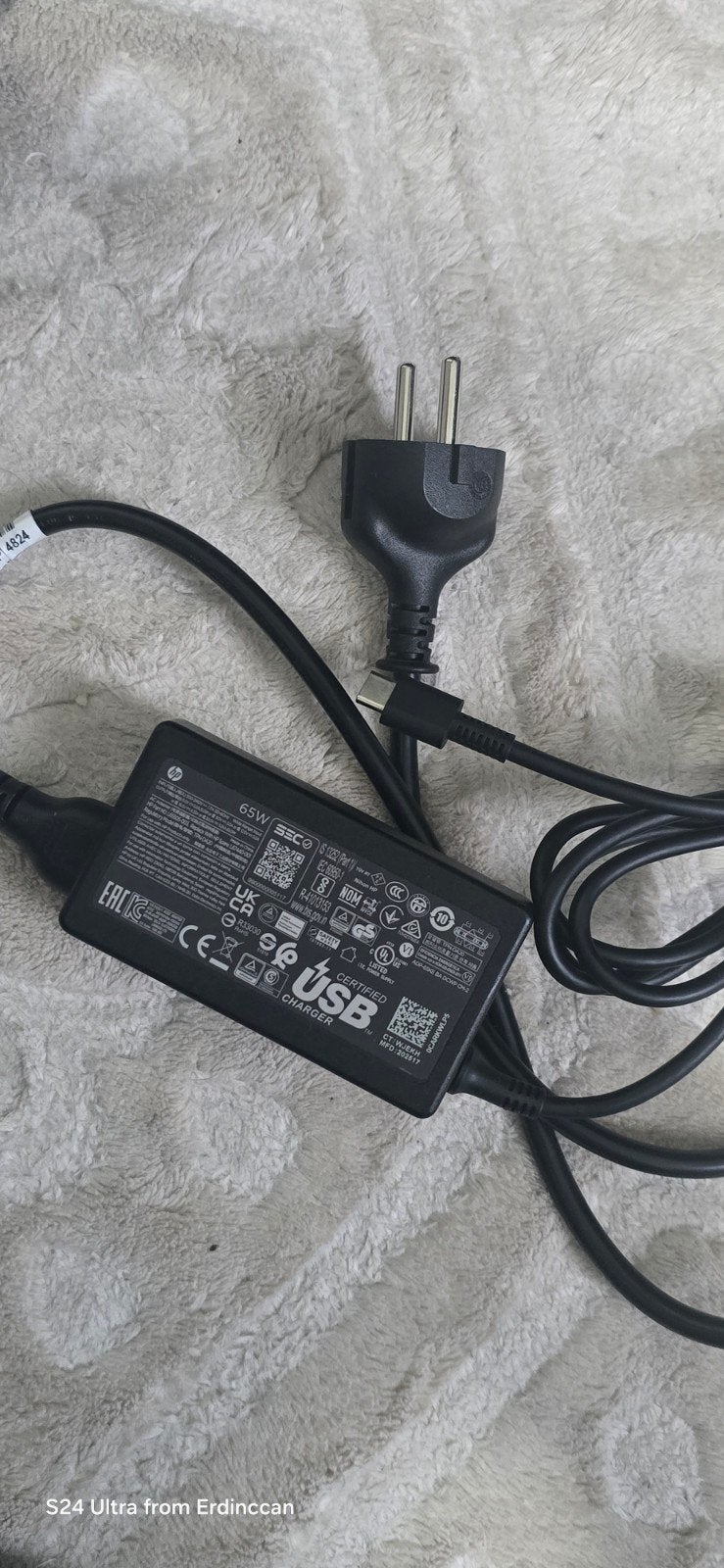 HP 65W USB-C Power Adapter, Ophalen, Nieuw, Hewlett Packard HP