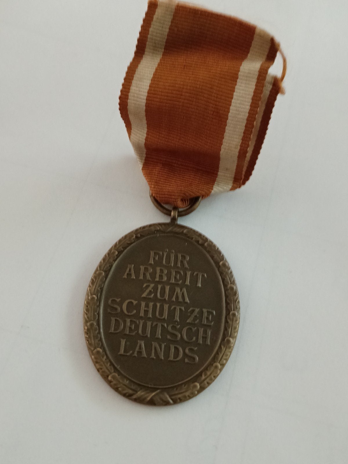Wehrmacht Westwall medaille, Ophalen of Verzenden, Duitsland, Lintje, Medaille of Wings
