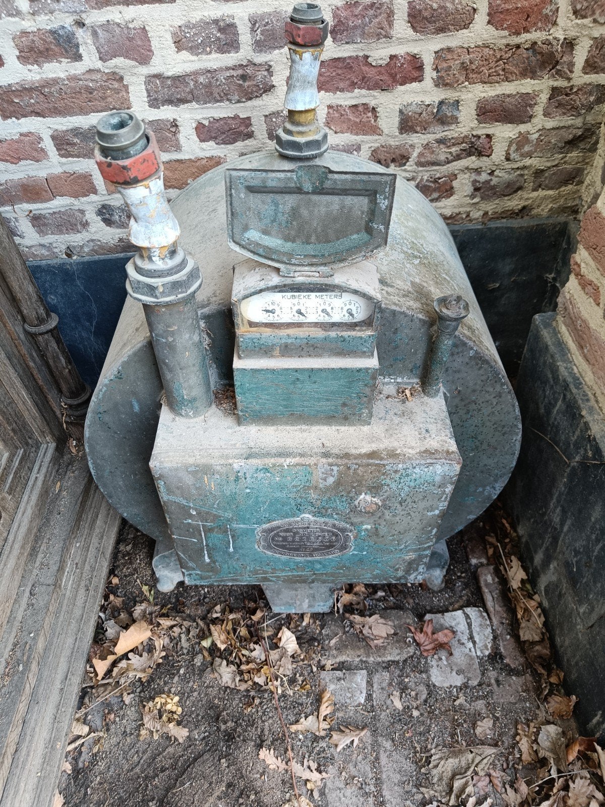 Oude Kubieke Meter Watermeter - Vintage Decoratie, Ophalen