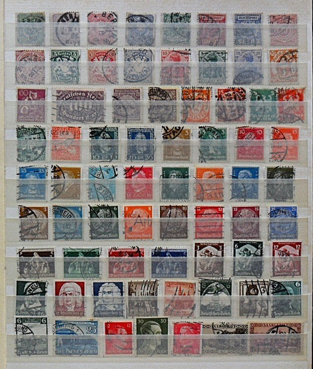 Deutsche Reich : 70 zegels periode 1875 t/m jaren '40, Postzegels en Munten, Ophalen of Verzenden, Duitse Keizerrijk, Gestempeld