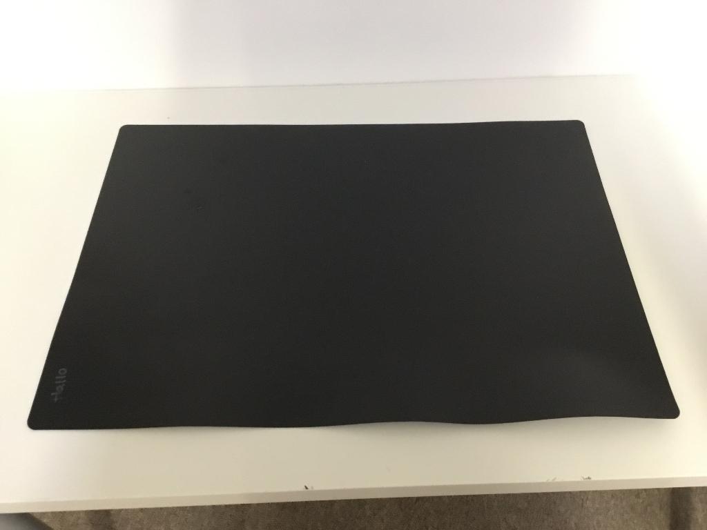 2 zwarte gebruikte bureau placemats, Ophalen of Verzenden, Gebruikt, Zwart, Kunststof