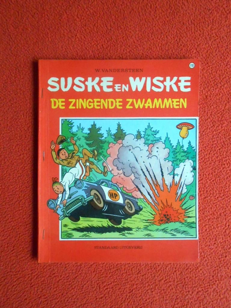 Suske en Wiske 110: De zingende zwammen (eerste druk kleur), Eén stripboek, Ophalen of Verzenden, Gelezen
