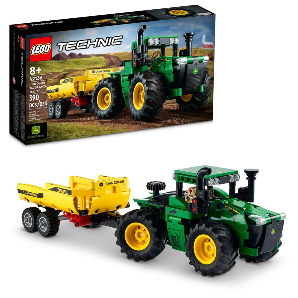 Lego 42136 john deere 9620R 4wd tractor NIEUW ONGEOPEND, Ophalen of Verzenden, Nieuw