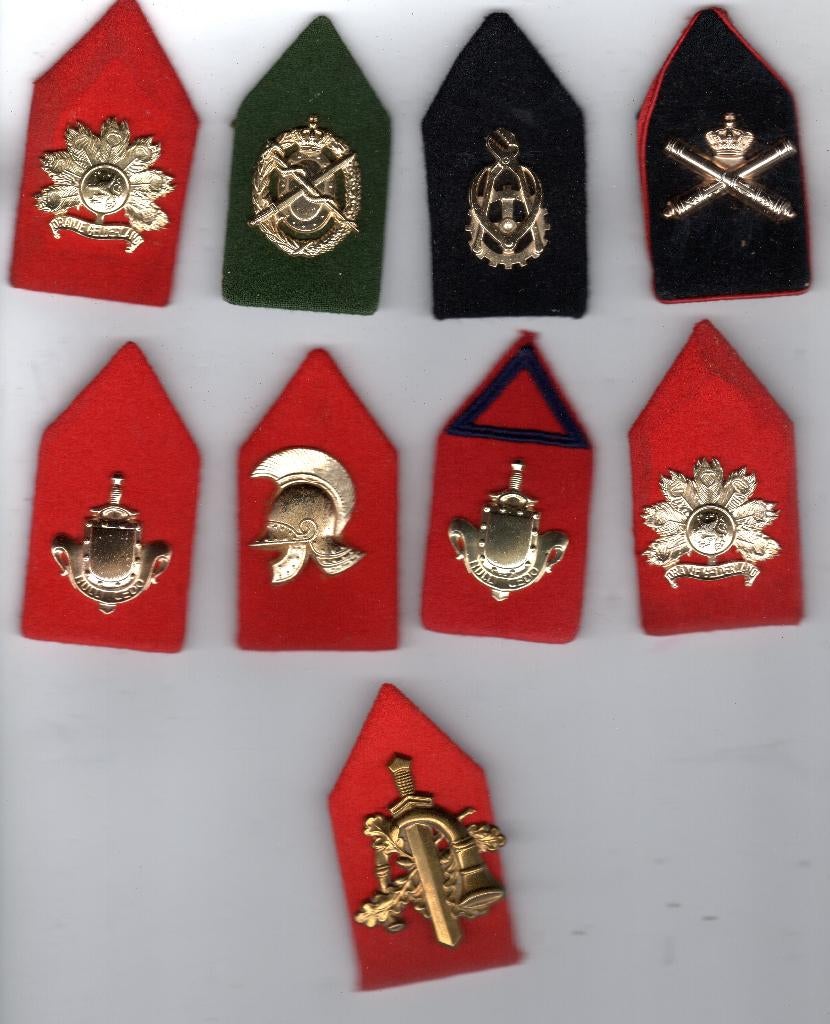 8 kraagemblemen landmacht leger defensie, Verzamelen, Militaria | Algemeen, Ophalen of Verzenden, Landmacht, Nederland, Embleem of Badge