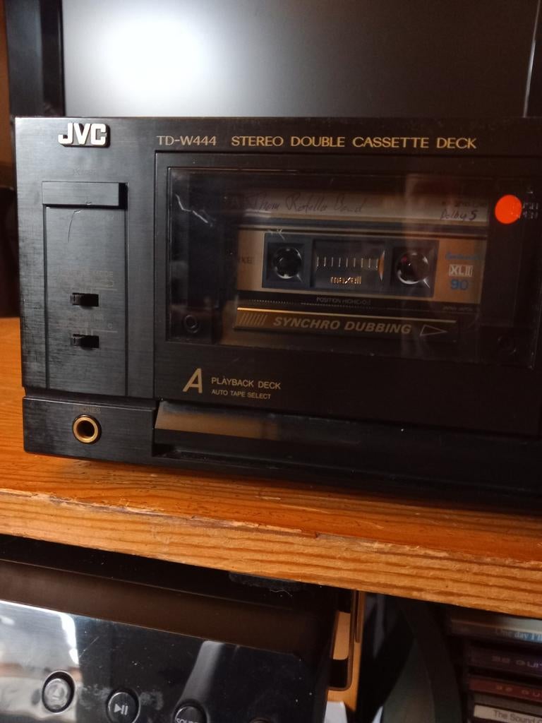 Te koop! Heel mooi JVC dubbeldeck TD-W444, Ophalen of Verzenden, JVC