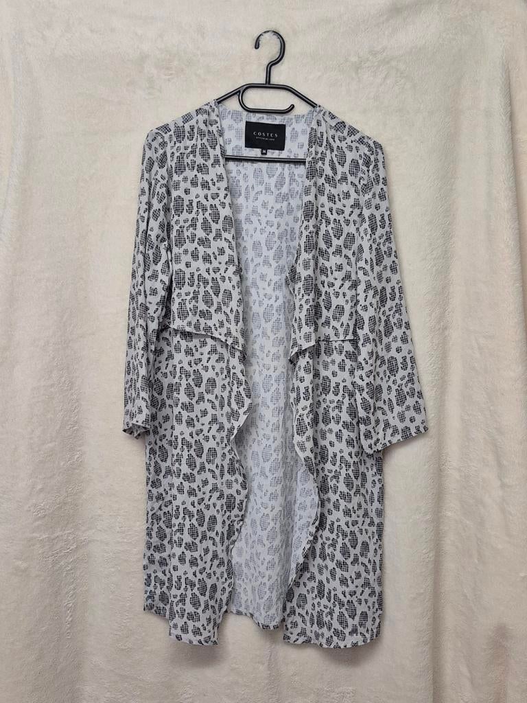 Costes vest met luipaardprint - Maat 36, Kleding | Dames, Wit, Ophalen of Verzenden, Zo goed als nieuw, Costes