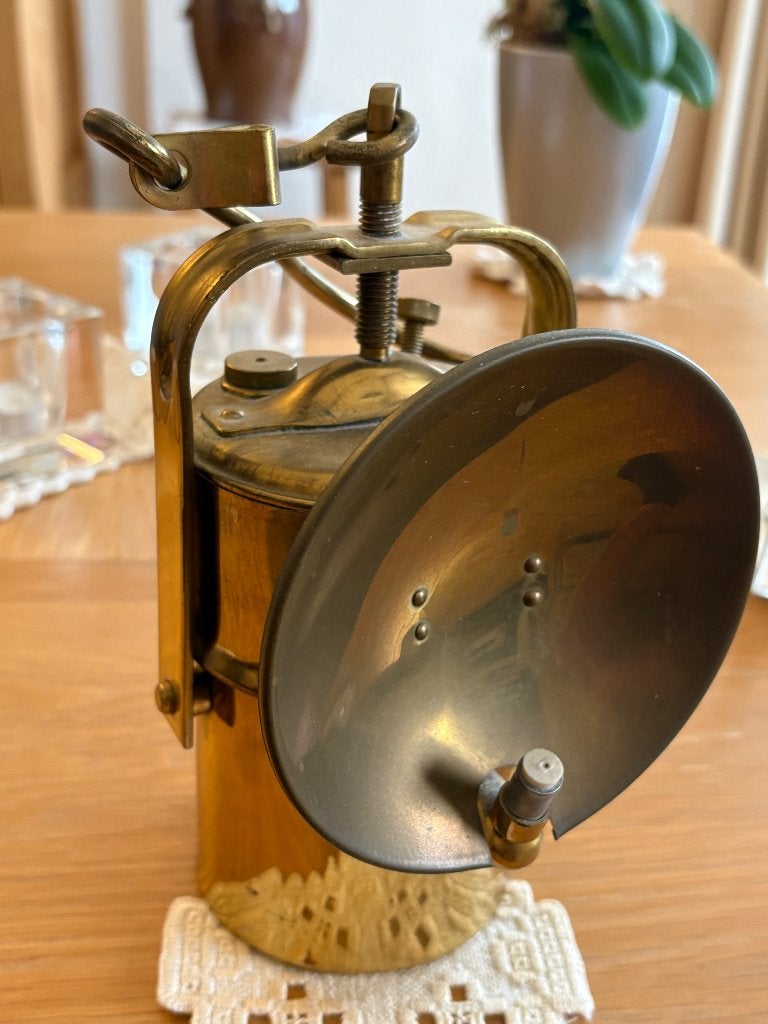 Koperen mijnlamp, Antiek en Kunst, Ophalen