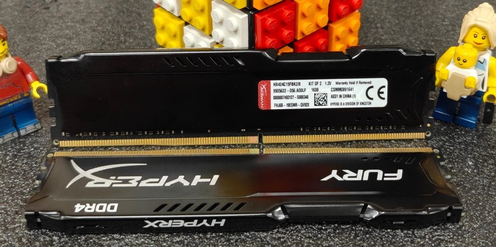 HyperX Fury black HX424C15FBK2/8 DDR4 Geheugen, DDR4, 8 GB, Ophalen of Verzenden, Zo goed als nieuw