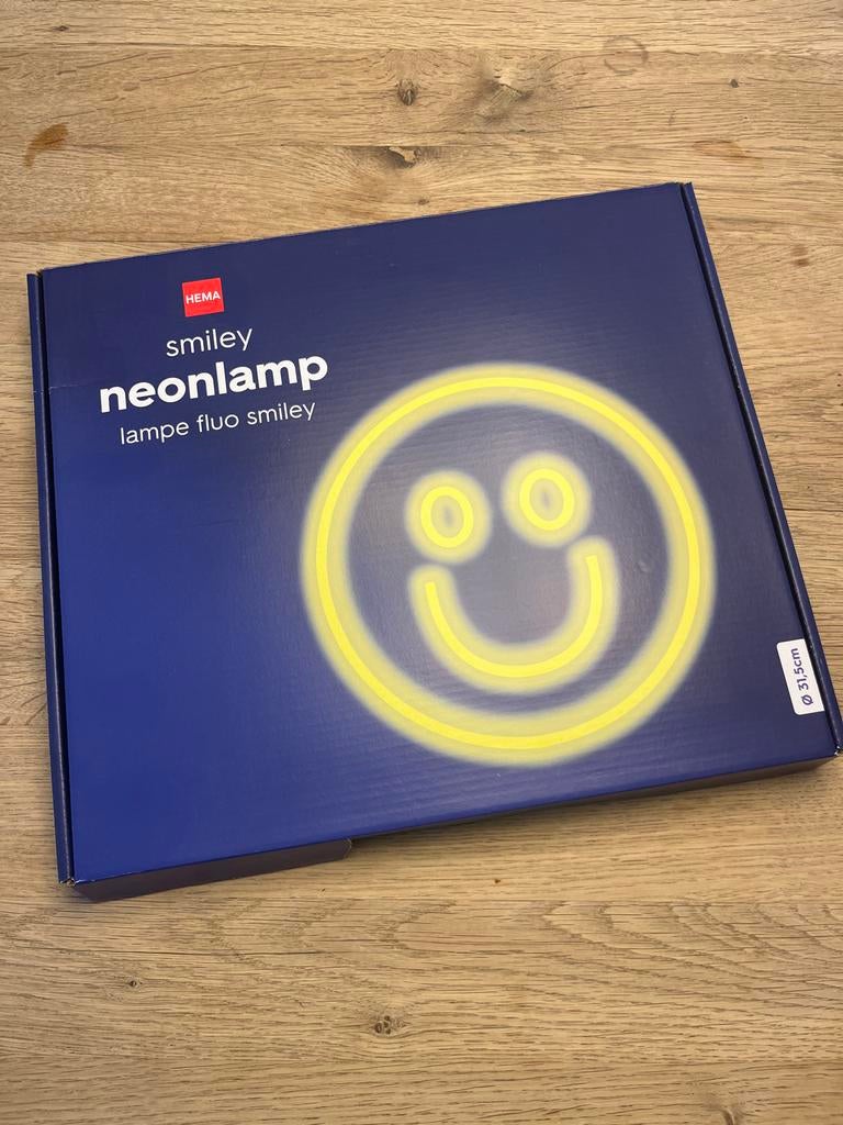 Hema Smiley Neonlamp - Nieuw in doos, Ophalen of Verzenden, Nieuw