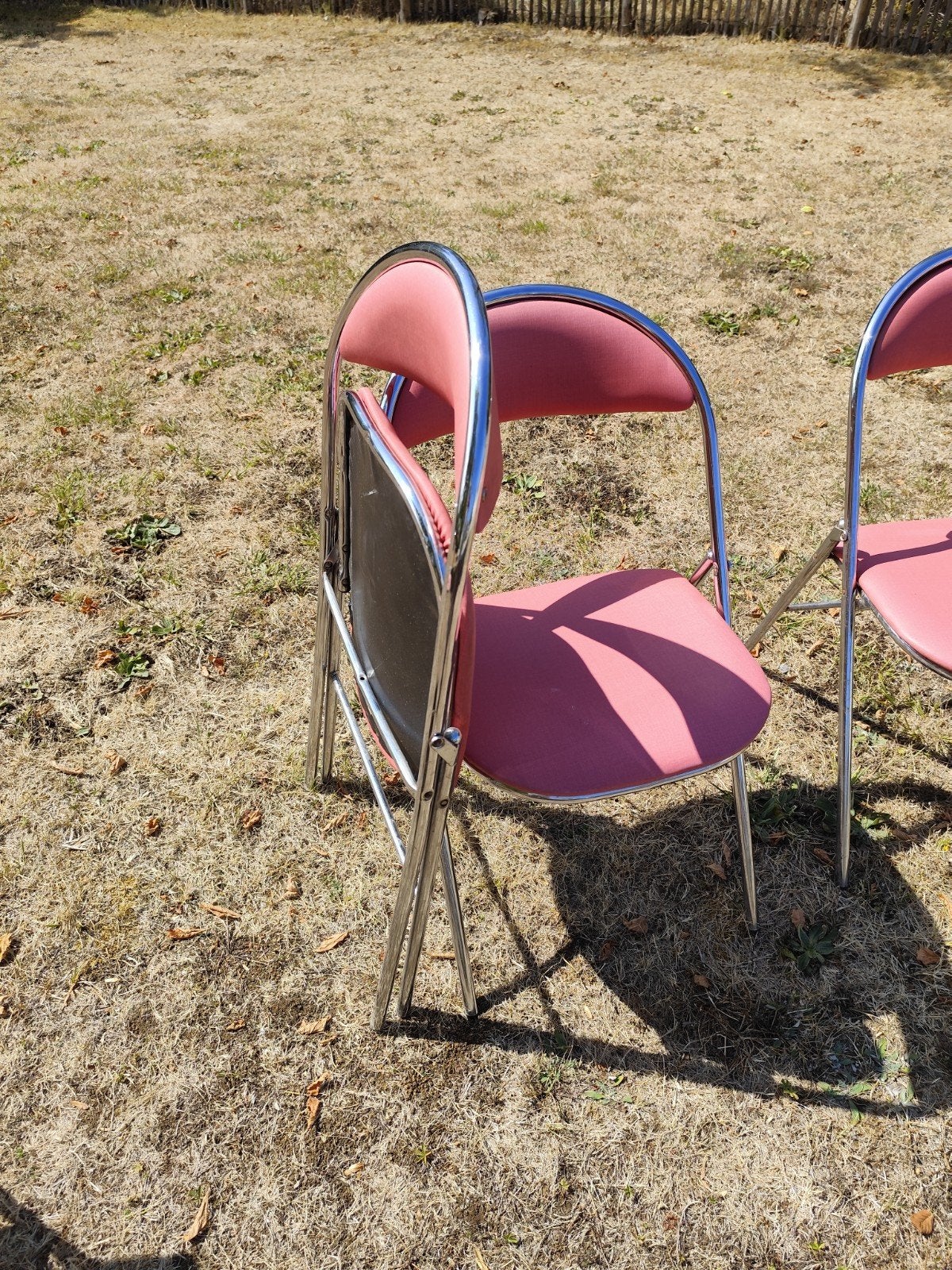 Souvignet klapstoelen 6x orgineel, Ophalen of Verzenden, Gebruikt, Vijf, Zes of meer stoelen