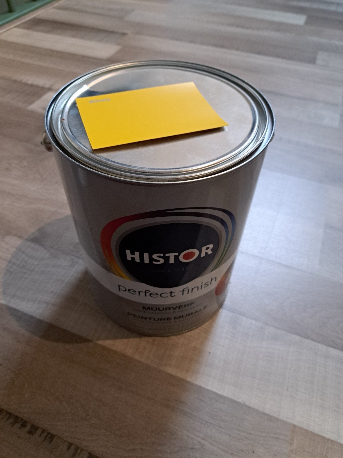 Histor Perfect Finish Muurverf Mat 5L Mimosa, 5 tot 10 liter, Geel, Nieuw, Ophalen of Verzenden