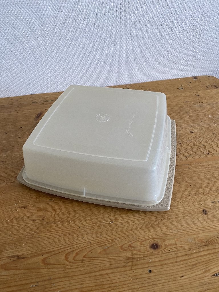 Tupperware Taartdoos ( lang 25, breed 25, hoog 6 cm ), Ophalen of Verzenden, Gebruikt, Overige typen