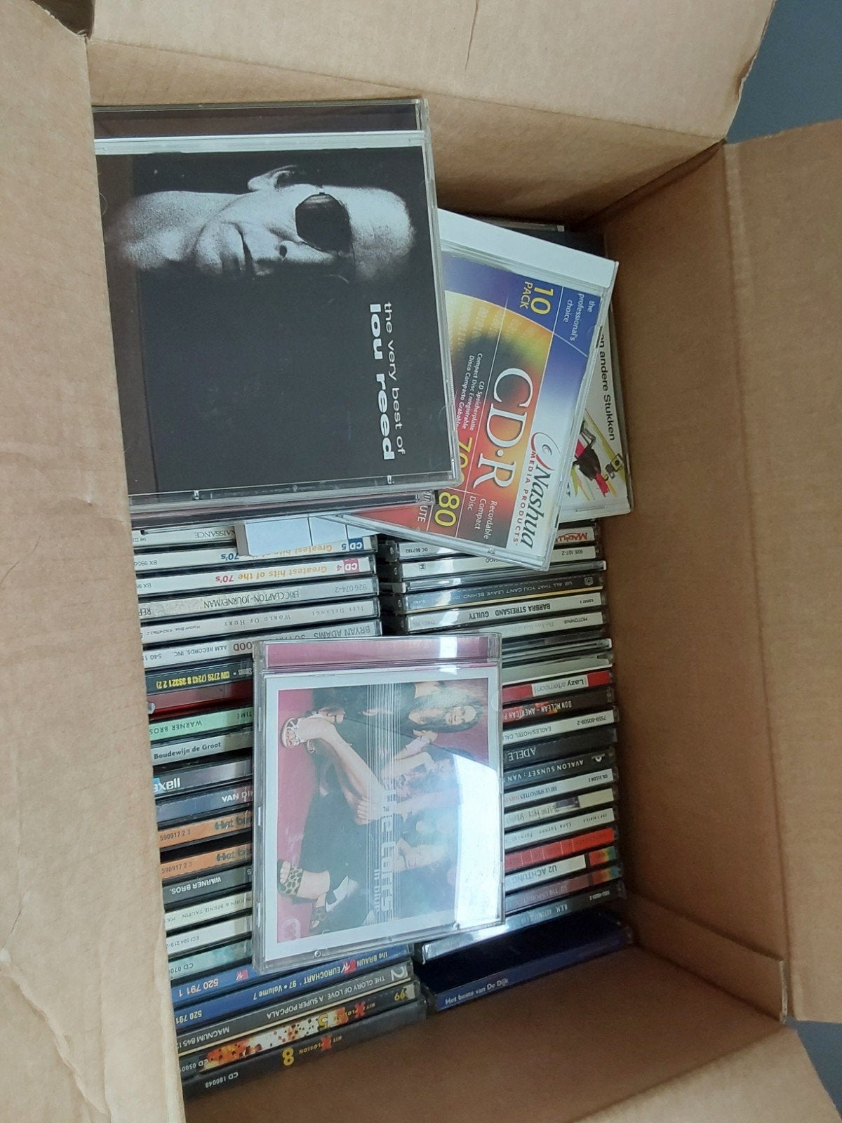 2 dozen: CD's jaren '80 & DVD's (incl. kinderfilms), Alle leeftijden, Ophalen, Gebruikt