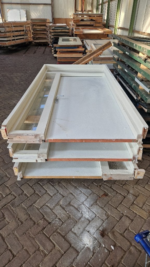 Binnendeur + kozijn deurkozijn deur zij- bovenlicht ( 266 ), Ophalen, 120 cm of meer, Binnendeur, Zo goed als nieuw