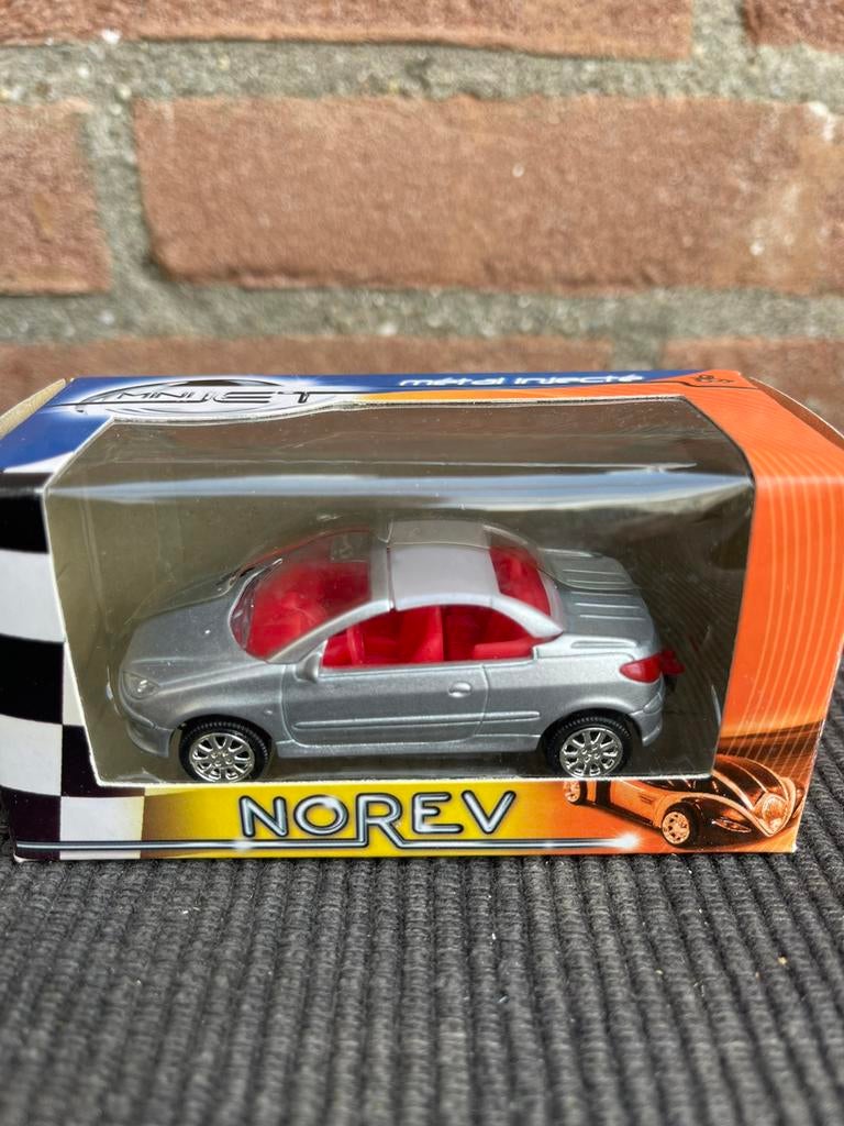 1:64 Norev Peugeot 206 cc, Hobby en Vrije tijd, Ophalen of Verzenden, Nieuw, Auto