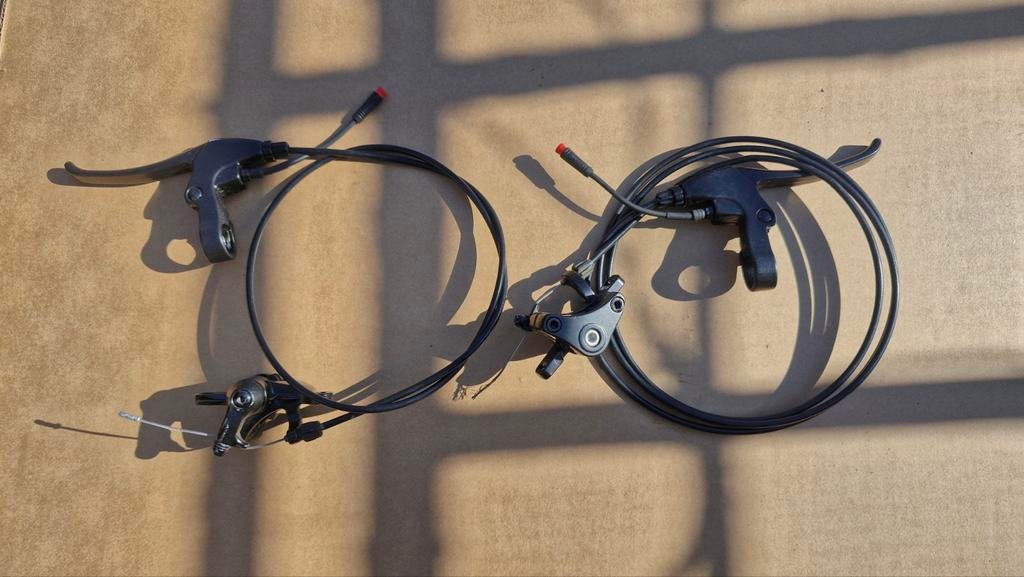 Complete remset voor fatbike, ebike, vouwfiets etc., Remmen, Ophalen of Verzenden, Zo goed als nieuw, Elektrische fiets