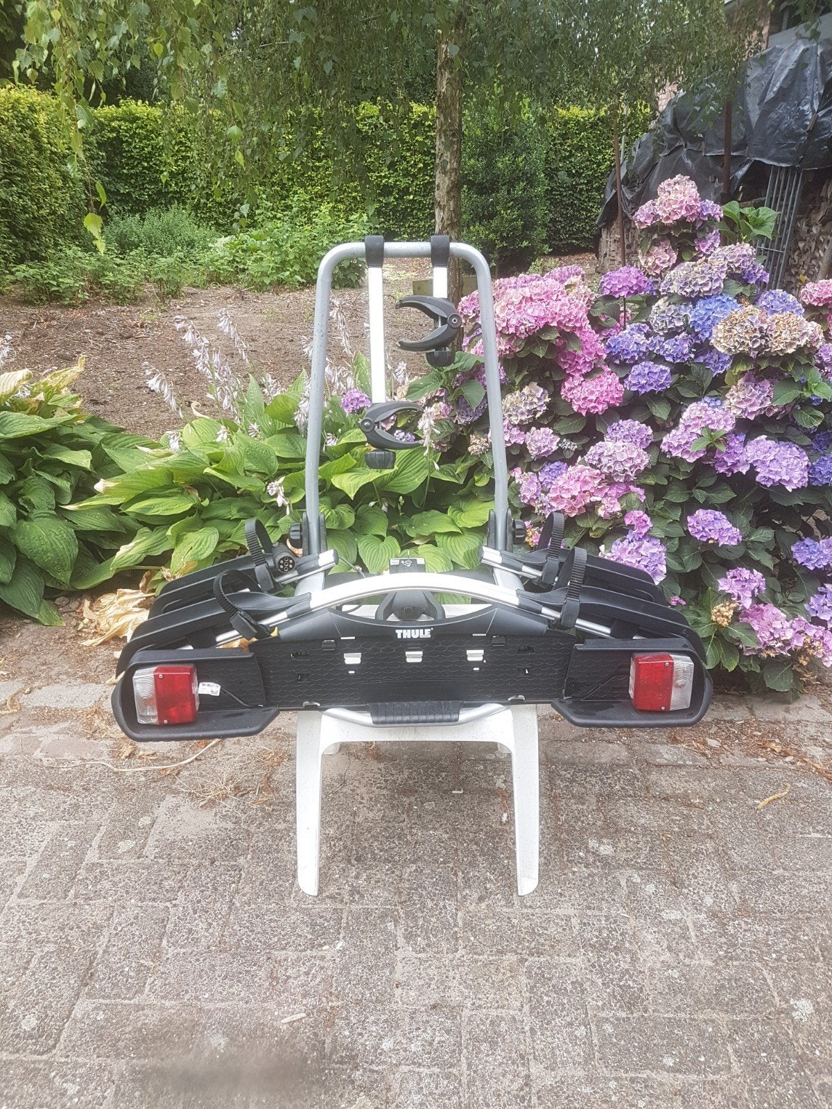 Thule fietsendrager euroway G2  921 voor op je trekhaak, Ophalen, 2 fietsen, Gebruikt, Trekhaakdrager