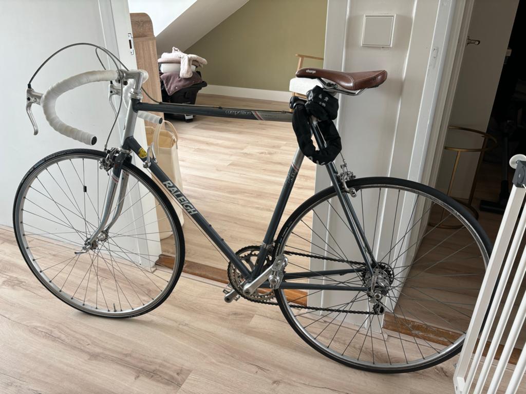 Vintage Raleigh racefiets - Shimano 600, 28 inch, Gebruikt, 53 tot 57 cm, Ophalen