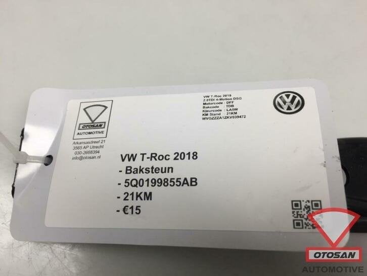 vw t roc 2018 vag baksteun 5q0199855ab, Auto-onderdelen, Transmissie en Toebehoren, Gebruikt, Volkswagen, Volkswagen AG, Berliner Ring 2
38440  Wolfsburg, DE