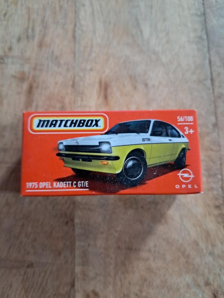 Matchbox 1975 Opel Kadett C GT/E wit/geel nieuw in doosje, Ophalen of Verzenden, Nieuw, Auto