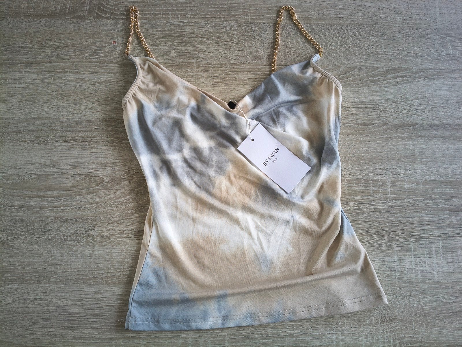By Swan travel stof topje Nieuw! M/L, Kleding | Dames, Ophalen of Verzenden