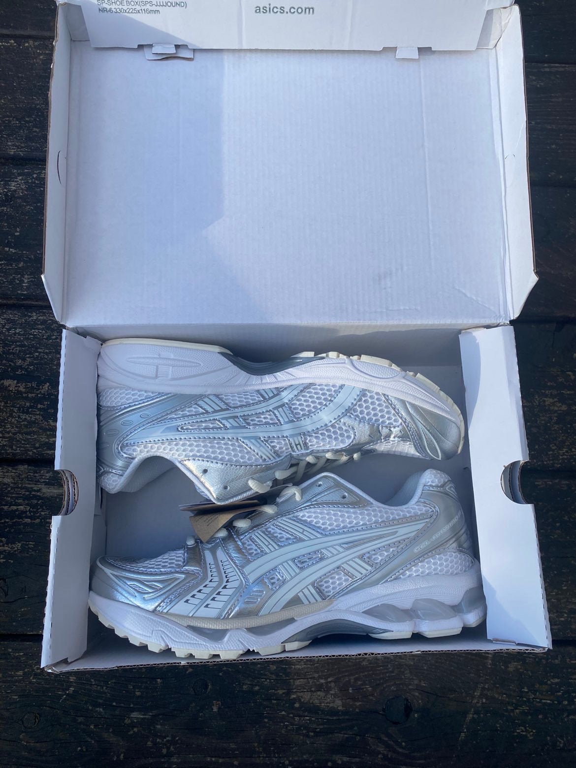 Asics gel kayano 14 jjjound, Verzenden, Wit, Sneakers of Gympen, Zo goed als nieuw