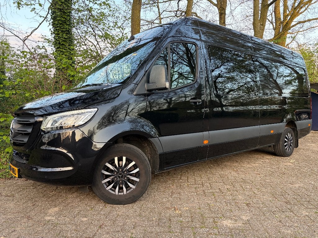 MB Sprinter 317 CDI DUBBELE CABINE 170pk L3 H2 150 dkm, Auto's, Bestelauto's, 4 cilinders, 2000 kg, Zwart, USB