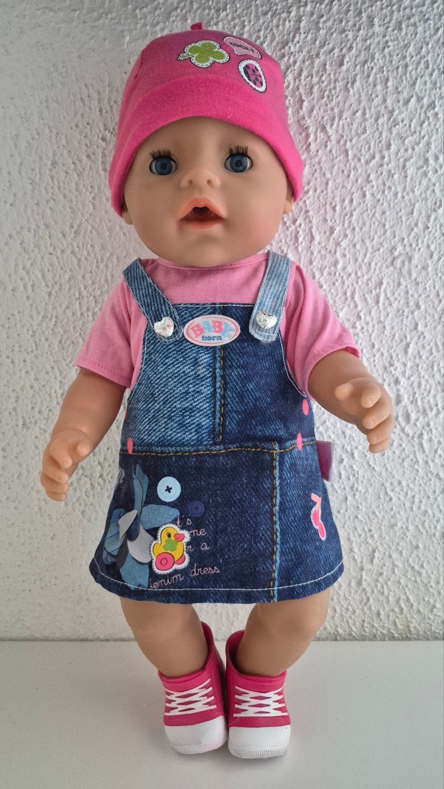 Baby Born kleertjes 4-delig setje (excl. pop) 43 cm, Kinderen en Baby's, Ophalen of Verzenden, Zo goed als nieuw, Babypop