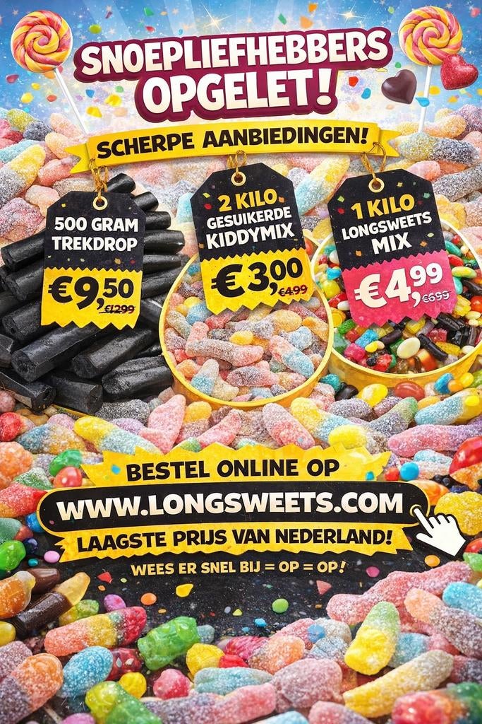 Snoep drinken en Trekdrop aangeboden, Ophalen of Verzenden