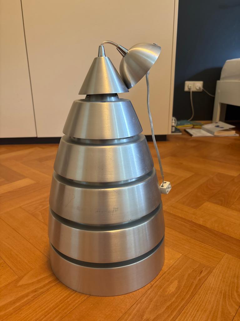 Industriële aluminium hanglamp, Ophalen, Gebruikt