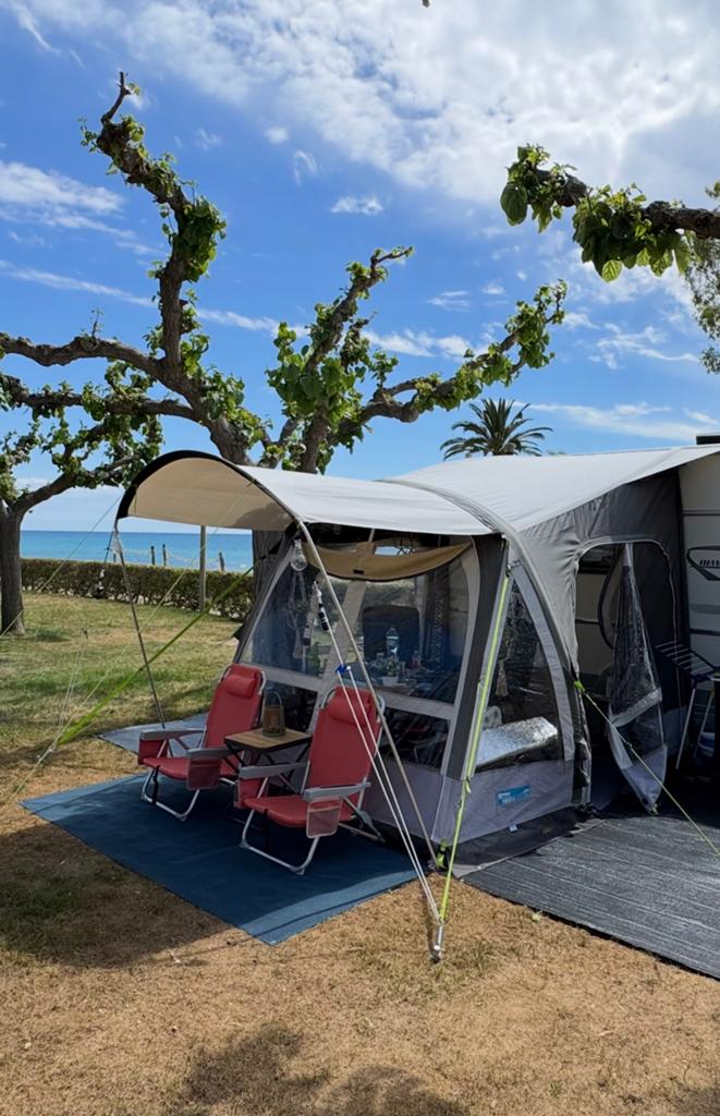 Kampa Fiesta Air Pro 280 met Canopy(Luifel), Ophalen
