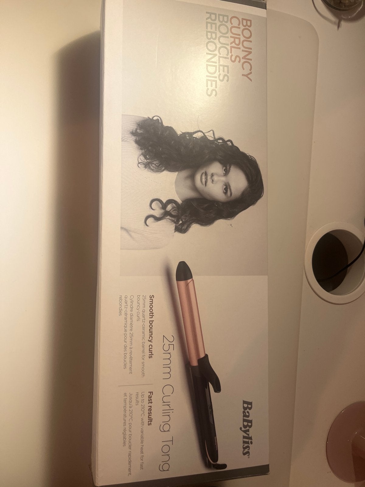 BaByliss 25mm Krultang - 1x gebruikt, Ophalen of Verzenden, Nieuw, Haarverzorging