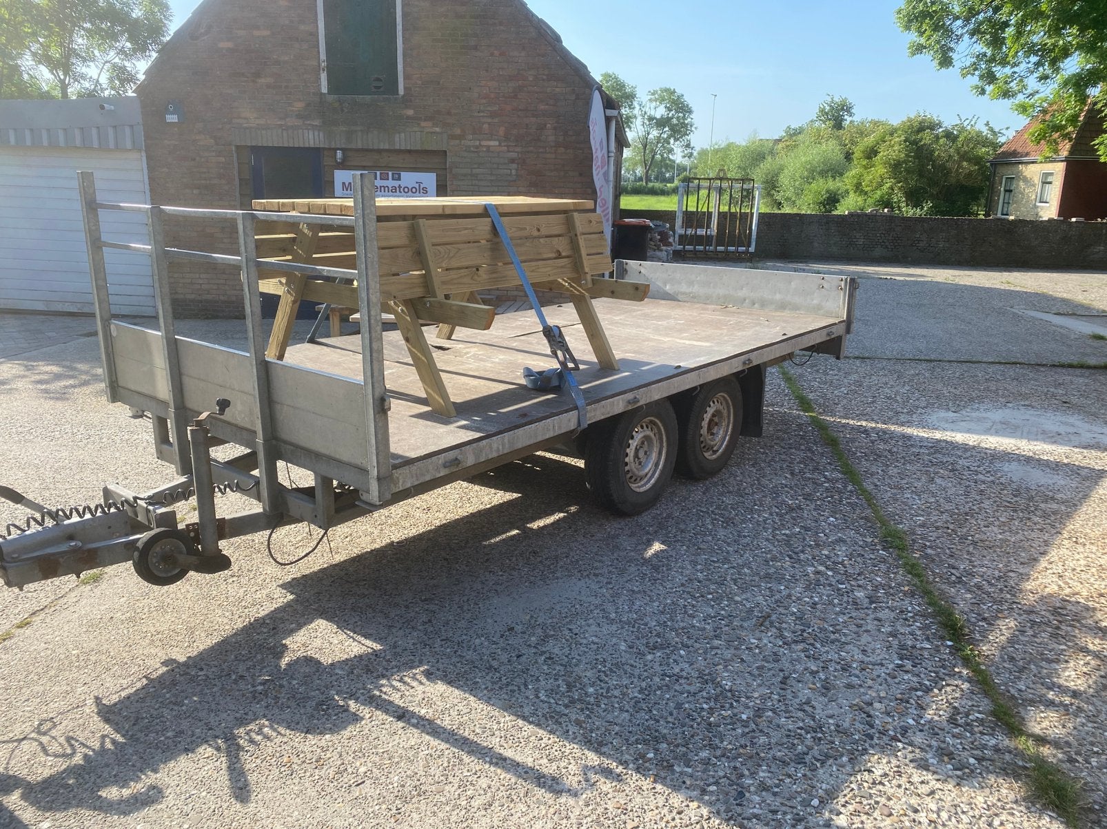 Aanhanger bakmaat 4 x 2 Meter, Miedema Tools, Ophalen of Verzenden, Zo goed als nieuw, Miedema Tools