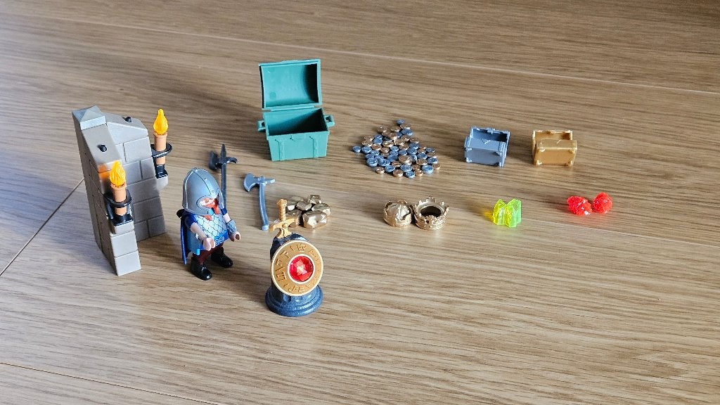 playmobil 6160 bewaker van de koningsschat, Complete set, Ophalen of Verzenden, Zo goed als nieuw, Kasteel/Fort