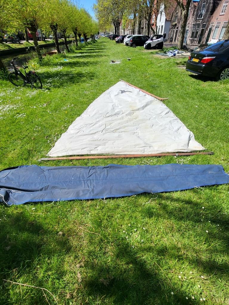 Complete Poly Valk met zeilen, vaarklaar, Ophalen of Verzenden, Gebruikt, Tuigage en Masten, Zeilboot
