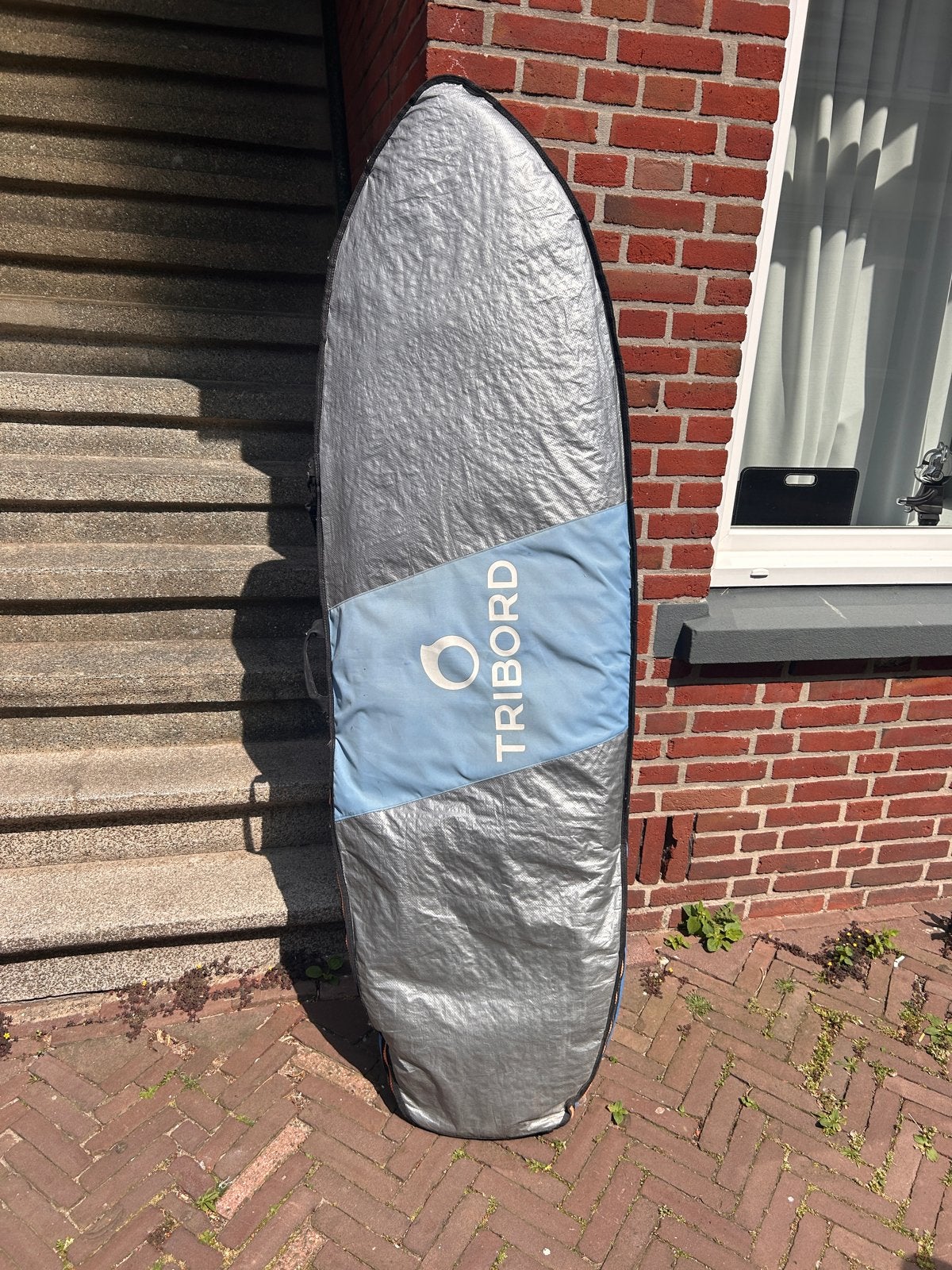 Tribord 6'0" Foam Surfboard met draagtas en vinnen, Watersport en Boten, Golfsurfen, Ophalen, Gebruikt, Funboard, Met vinnen