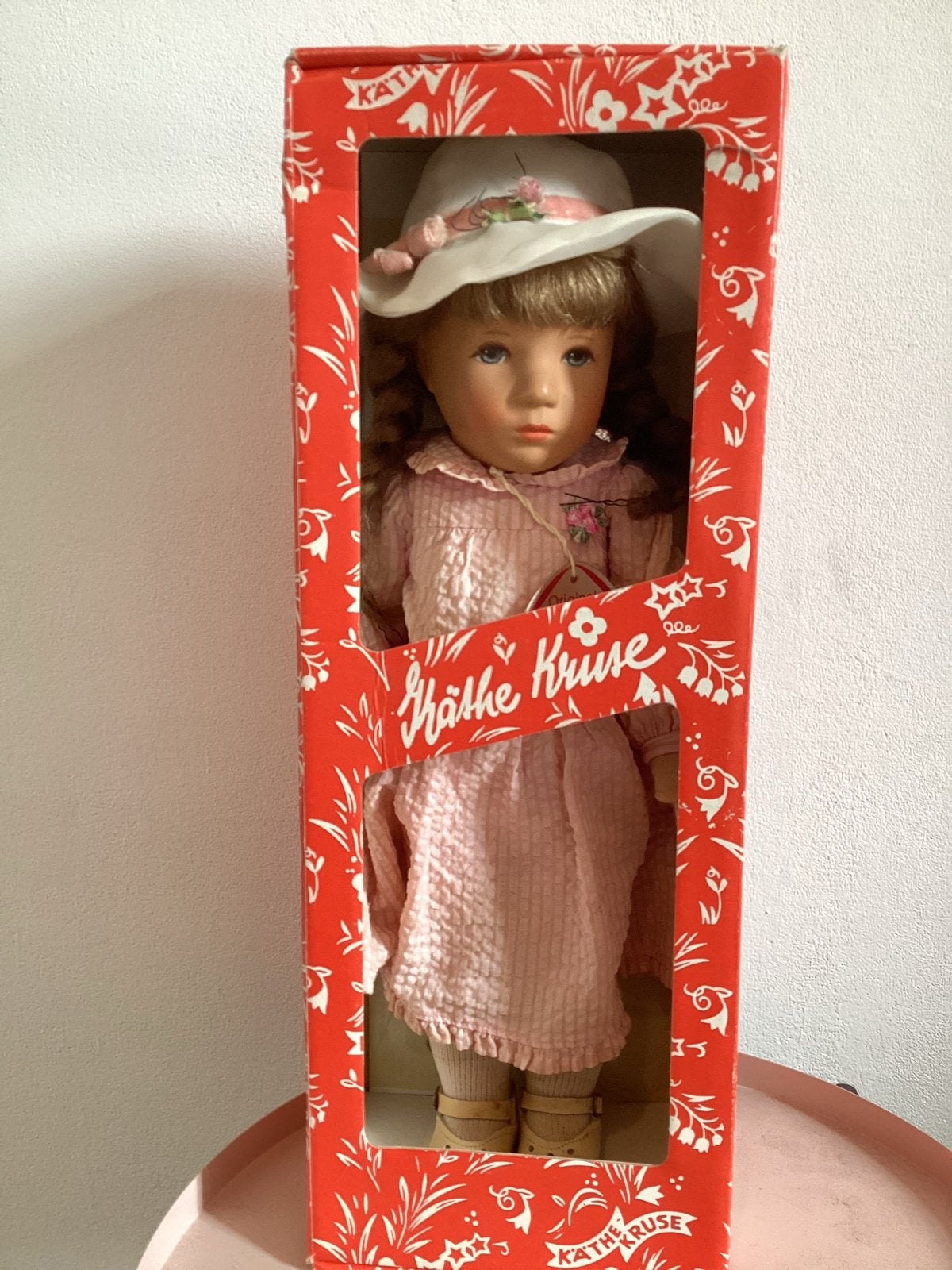 Originele Käthe Kruse Stoffpuppe in doos, Verzenden, Zo goed als nieuw, Overige typen