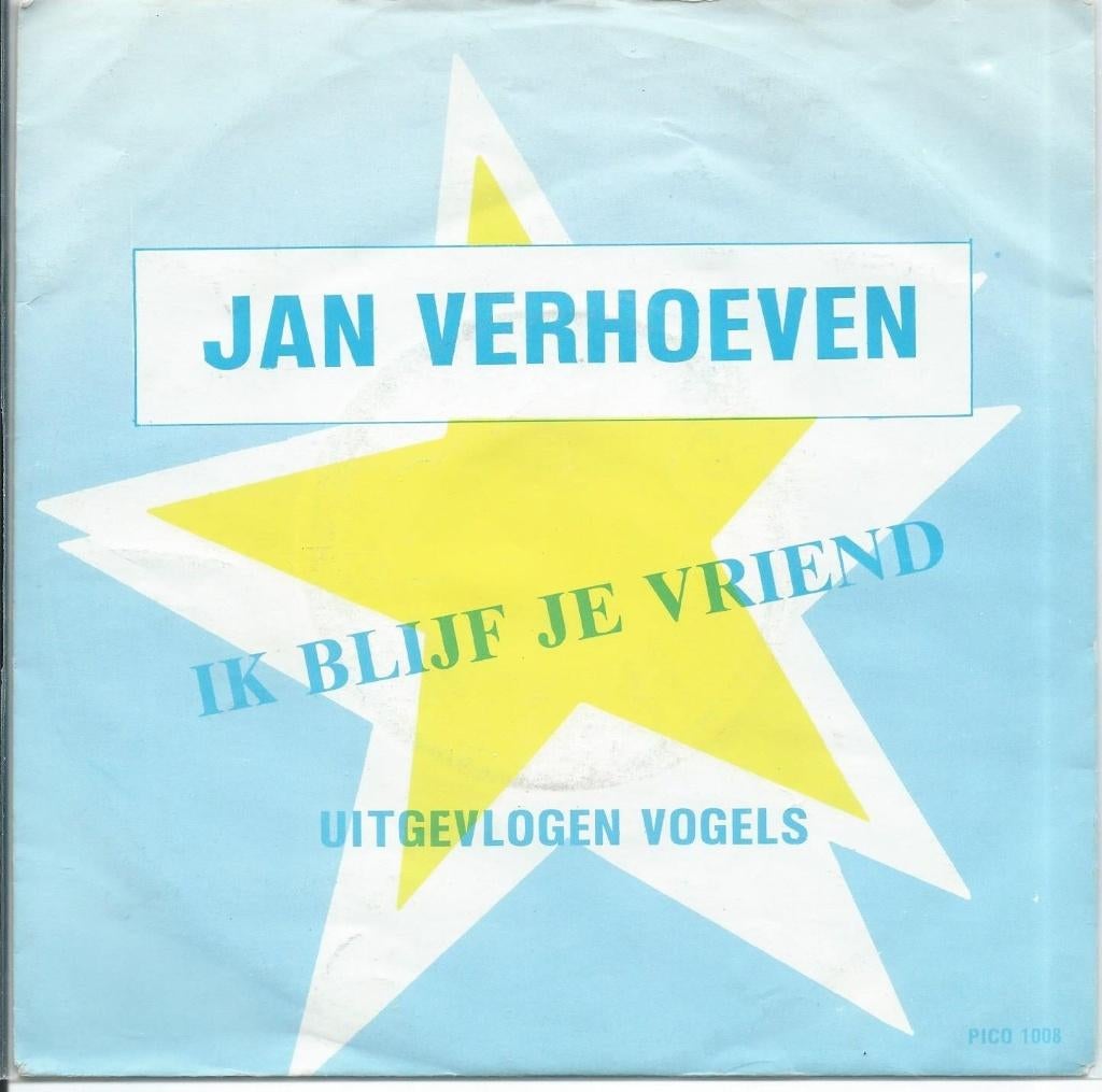 Vinyl Single Jan Verhoeven, Ophalen of Verzenden, Gebruikt, Nederlandstalig