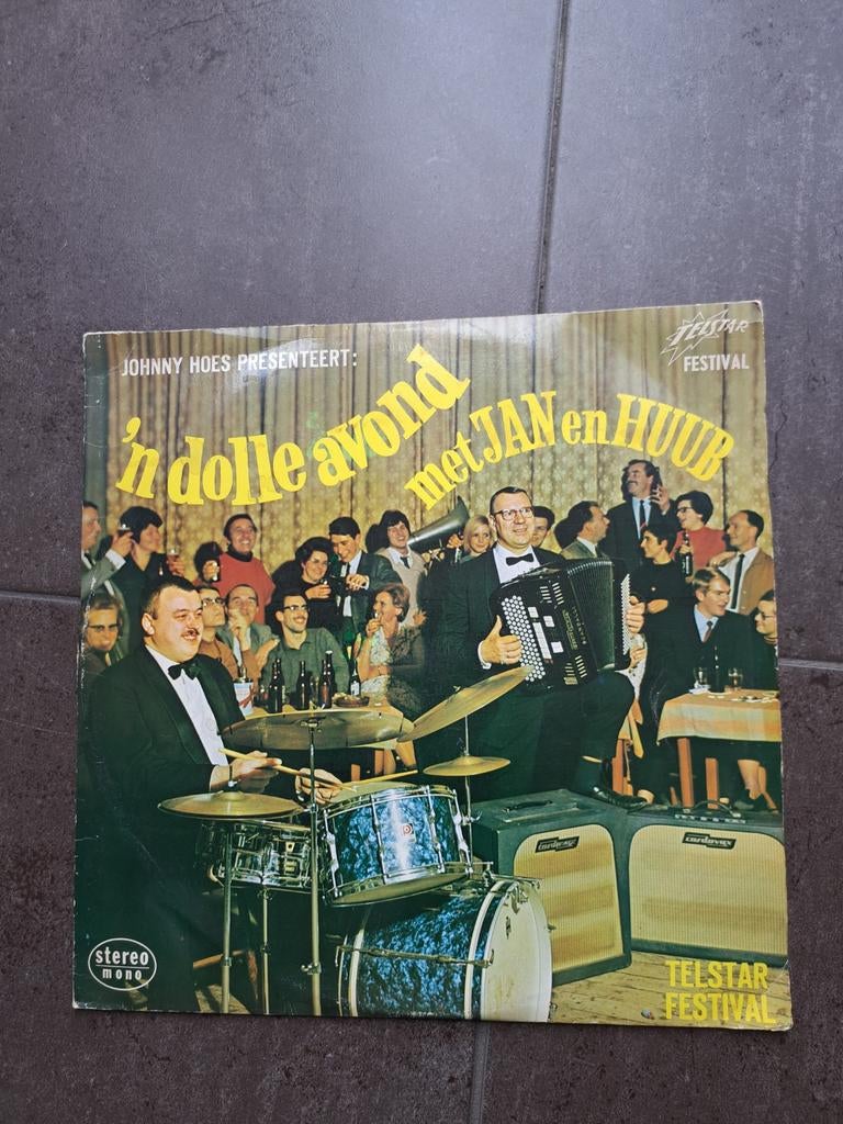 Piraten lp. 'N dolle avond met Jan en Huub, Verzenden, Gebruikt, 12 inch, Levenslied of Smartlap