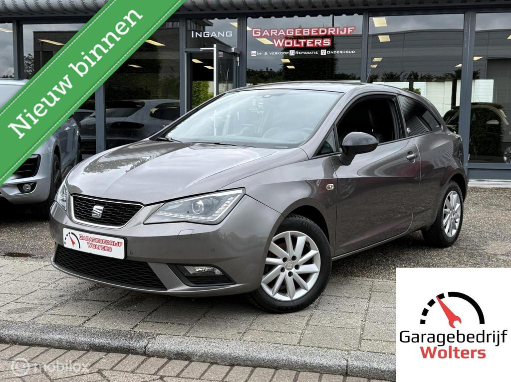 Seat Ibiza SC 1.2 TSI Style [alcantara] [xenon] autom.airco, Voorwielaandrijving, Gebruikt, Zwart, 4 cilinders
