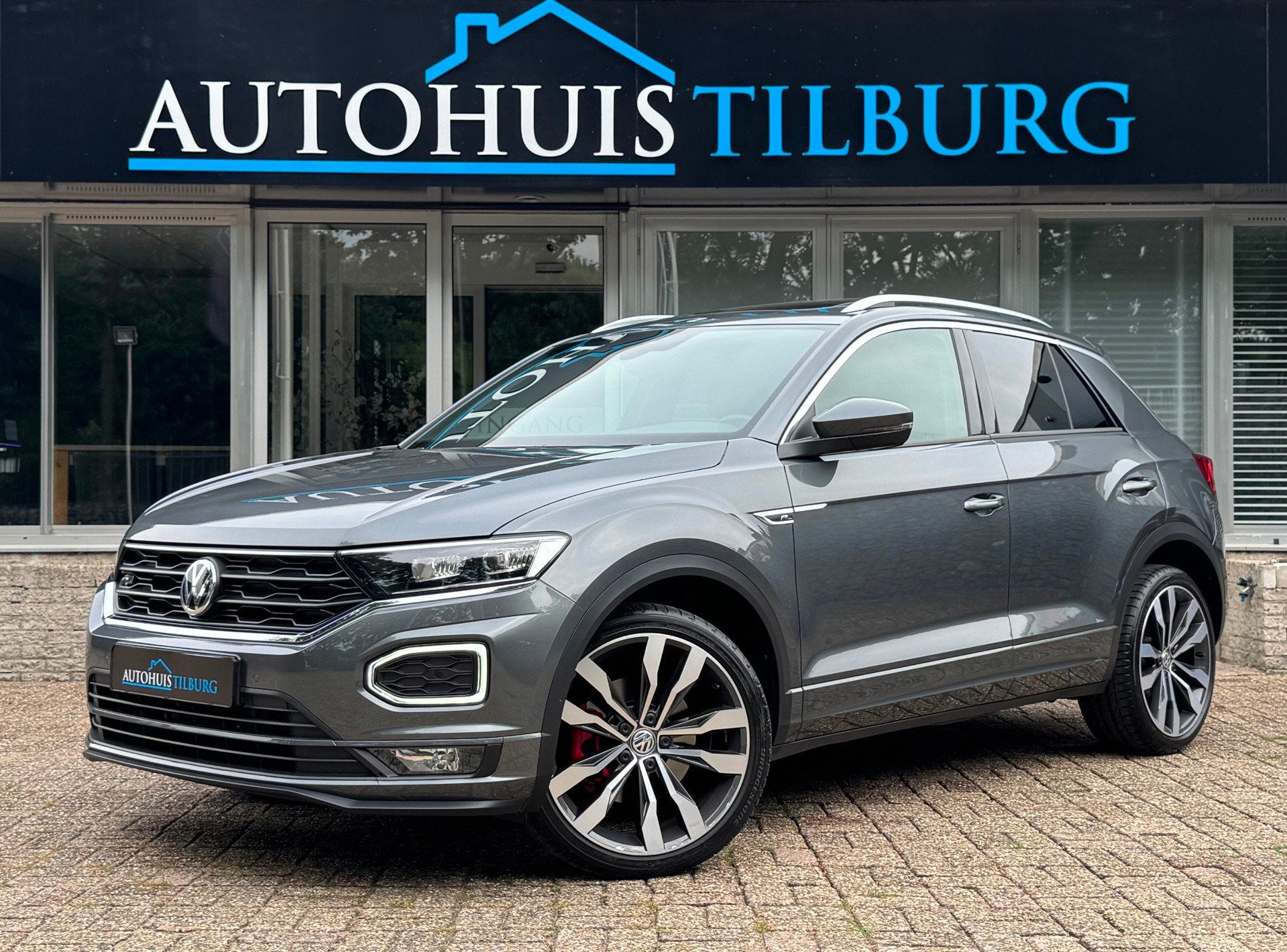 Volkswagen T-Roc 1.5 TSI 3x R-Line Pano Virtual Trekhaak Nav, Auto's, Volkswagen, Bedrijf, Te koop, T-Roc, ABS, Achteruitrijcamera