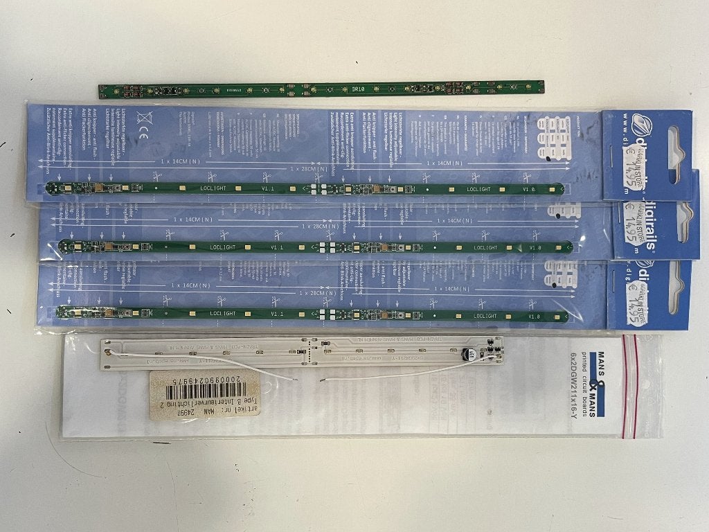 5 stuks interieurverlichting, Digirails, Loclight, Mans&Mans, Verzenden, Gelijkstroom of Wisselstroom, Overige typen, Zo goed als nieuw