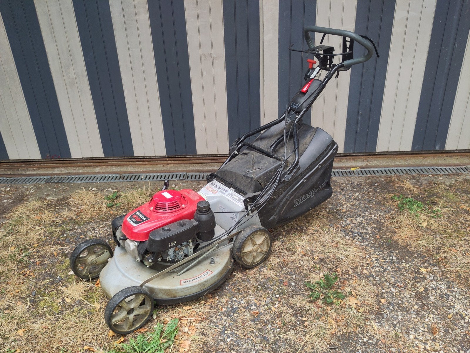 Honda GXV 160 OHV MSV 800 grasmaaier benzine Masport, Tuin en Terras, Grasmaaiers, Ophalen, Cirkelmaaier, Gebruikt, Benzine-grasmaaier
