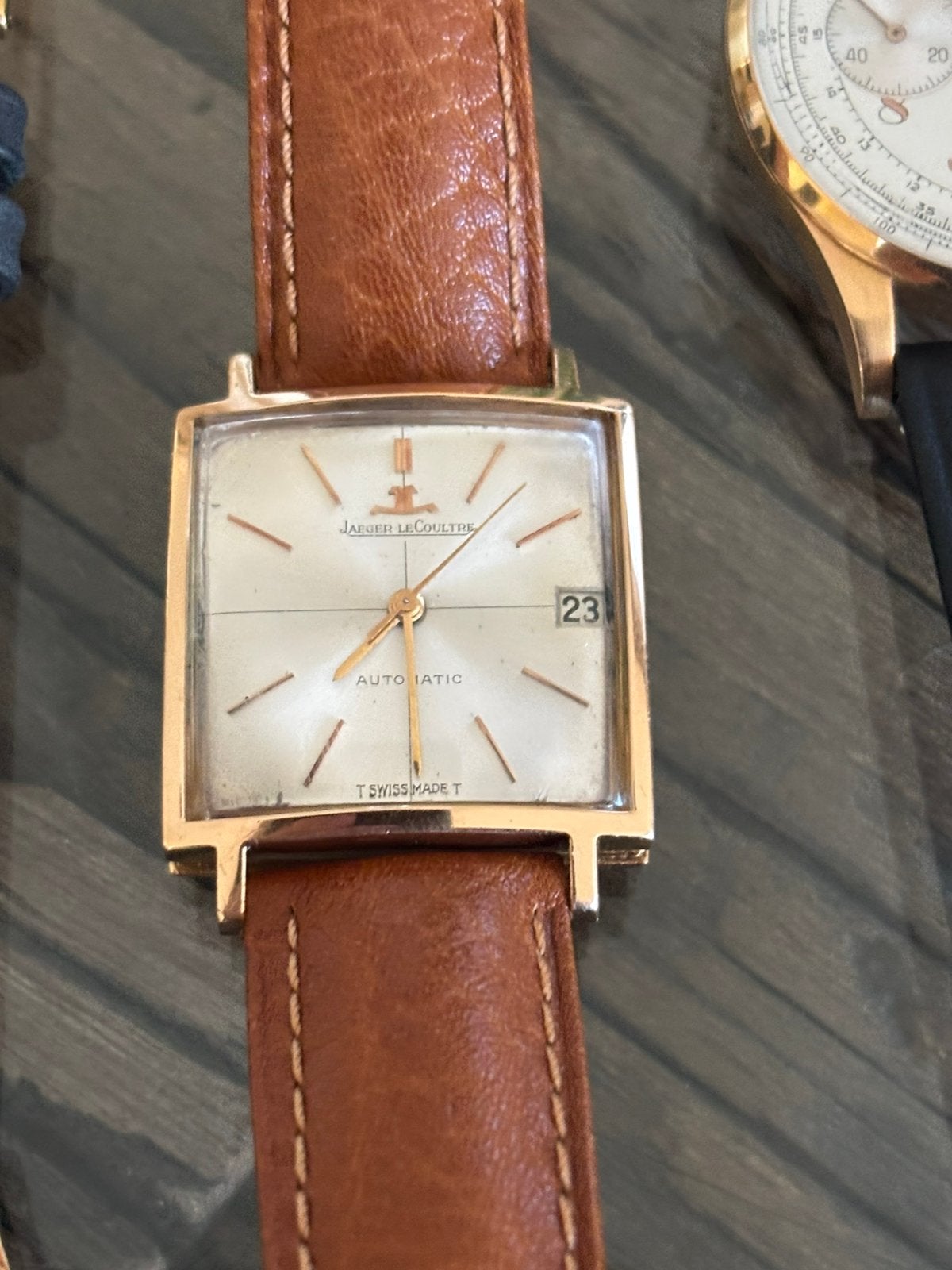 Jeager le coultre vinted 18 krt Rose goud, Ophalen of Verzenden, Goud, Overige merken