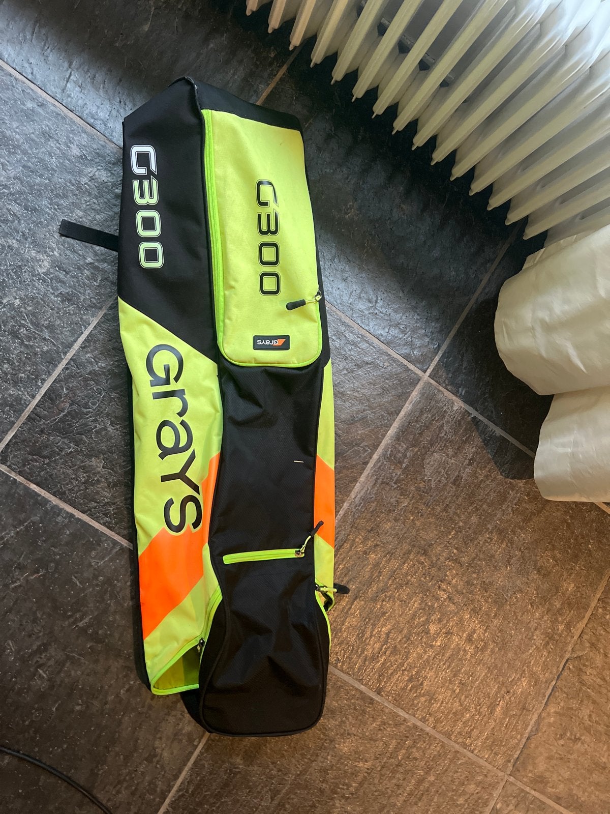 Grays G300 Hockeysticktas - Zwart/Neon Geel, Ophalen of Verzenden, Gebruikt