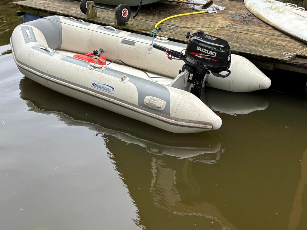 Rib Nimarine 2,90 met Suzuki bb motor, Gebruikt, Benzine, Minder dan 70 pk, Overige materialen