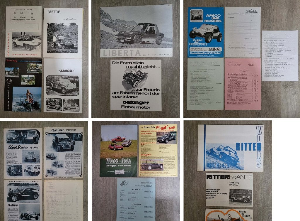 Oude Volkswagen Buggy folders Diverse merken, Ophalen of Verzenden, Zo goed als nieuw, Overige merken