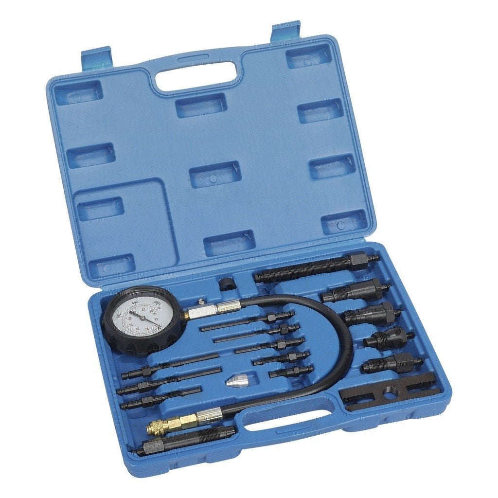 Compressie tester set diesel 19 delig, Auto diversen, Overige Auto diversen, Verzenden