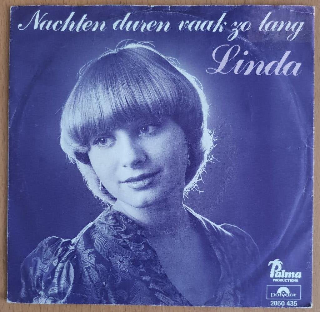 Linda - Nachten Duren Vaak Zo Lang, Fotohoes, 7 inch, Ophalen of Verzenden, Zo goed als nieuw