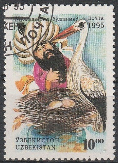 4023. Oezbekistan 67 gest. Sprookje, Verzenden, Gestempeld, Oost-Azië